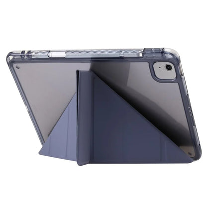 For iPad Air 13 (2024) Cover PU Leather Origami Stand Clear Tablet Shellish Green