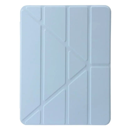 For iPad Air 13 (2024) Cover PU Leather Origami Stand Clear Tablet Shell
