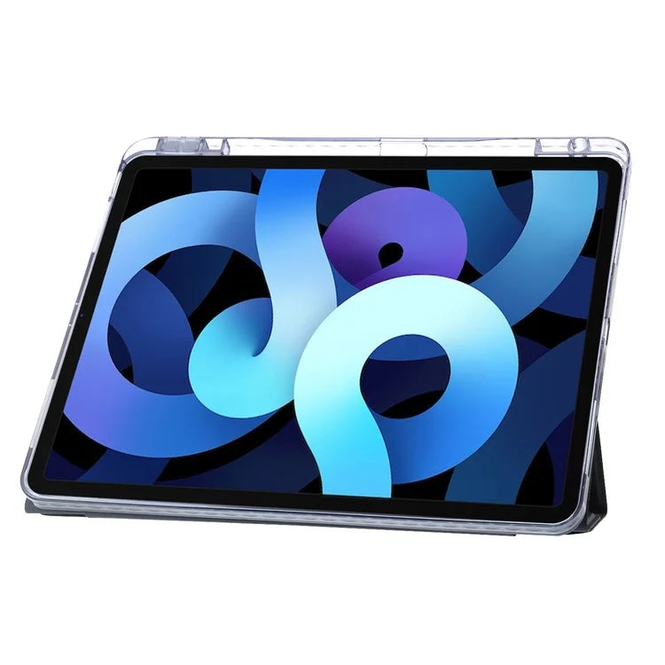 For iPad Air 13 (2024) Case PU Leather Origami Stand Clear Tablet Cover