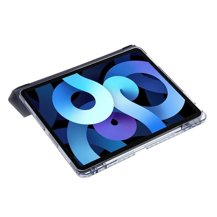 For iPad Air 13 (2024) Case PU Leather Origami Stand Clear Tablet Cover