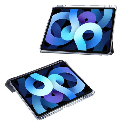 For iPad Air 13 (2024) Case PU Leather Origami Stand Clear Tablet Cover
