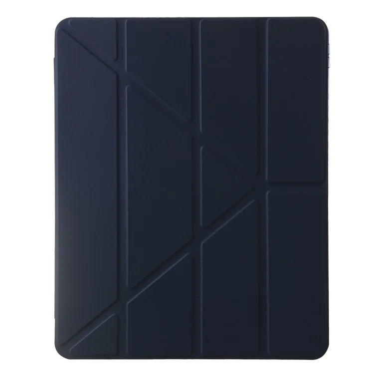 For iPad Air 13 (2024) Case PU Leather Origami Stand Clear Tablet Cover