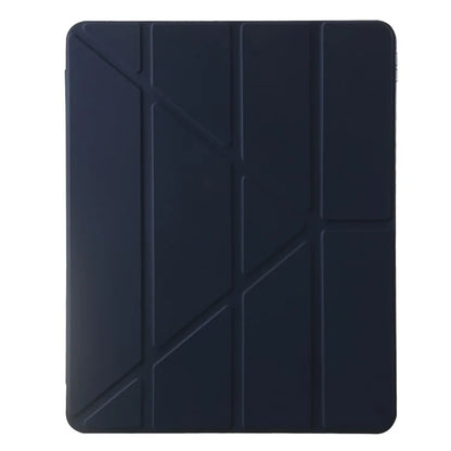 For iPad Air 13 (2024) Case PU Leather Origami Stand Clear Tablet Cover