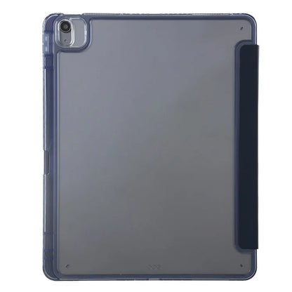 For iPad Air 13 (2024) Case PU Leather Origami Stand Clear Tablet Cover