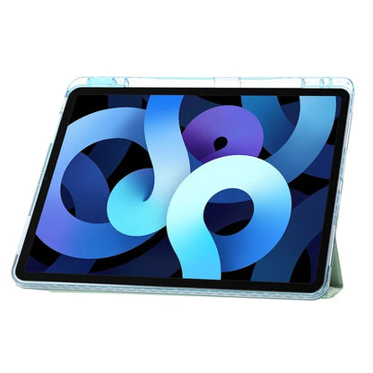 For iPad Air 13 (2024) Case PU Leather Origami Stand Clear Tablet Cover