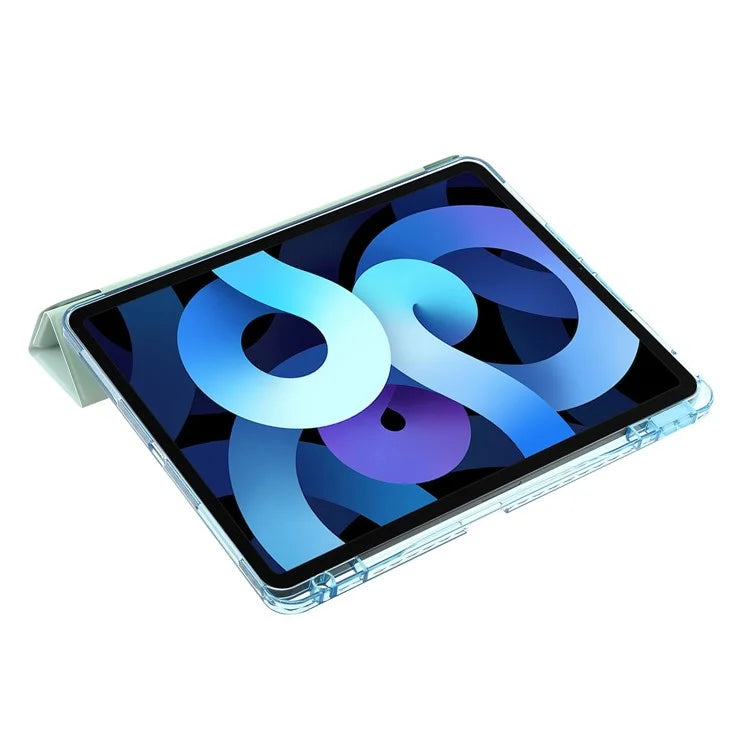 For iPad Air 13 (2024) Case PU Leather Origami Stand Clear Tablet Cover
