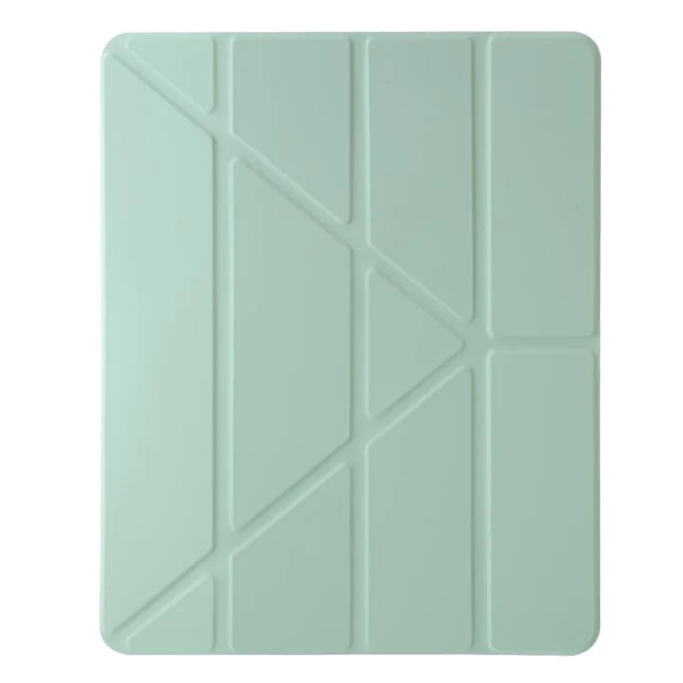 For iPad Air 13 (2024) Case PU Leather Origami Stand Clear Tablet Cover