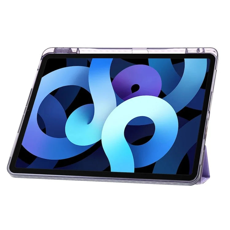 For iPad Air 13 (2024) Case PU Leather Origami Stand Clear Tablet Cover