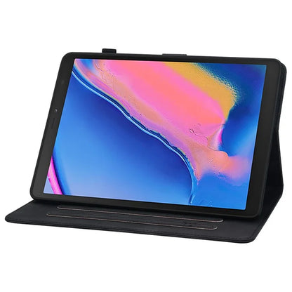 For Samsung Galaxy Tab A 8.0 (2019) SM-T290 (Wi-Fi) / SM-T295 (LTE) / SM-T297 Case Flower Imprint PU Leather Tablet Cover