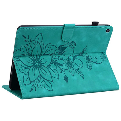 For Samsung Galaxy Tab A 8.0 (2019) SM-T290 (Wi-Fi) / SM-T295 (LTE) / SM-T297 Case Flower Imprint PU Leather Tablet Cover