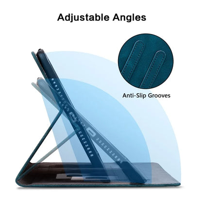 For iPad Pro 11-inch (2018) / (2020) / (2021) / (2022) / Air 11 (2024) / Air (2022) / (2020) Stand Case with Lily Flower Design