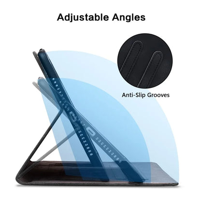 For iPad Pro 11-inch (2018) / (2020) / (2021) / (2022) / Air 11 (2024) / Air (2022) / (2020) Stand Case with Lily Flower Design