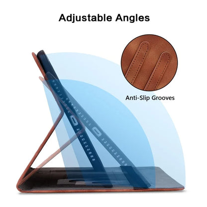 For iPad Pro 11-inch (2018) / (2020) / (2021) / (2022) / Air 11 (2024) / Air (2022) / (2020) Stand Case with Lily Flower Design