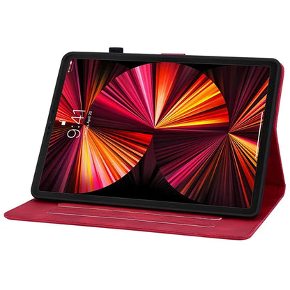 For iPad Pro 11-inch (2018) / (2020) / (2021) / (2022) / Air 11 (2024) / Air (2022) / (2020) Stand Case with Lily Flower Design