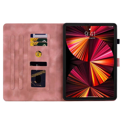 For iPad Pro 11-inch (2018) / (2020) / (2021) / (2022) / Air 11 (2024) / Air (2022) / (2020) Stand Case with Lily Flower Design