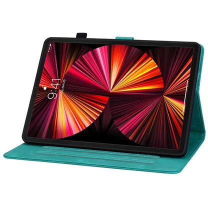 For iPad Pro 11-inch (2018) / (2020) / (2021) / (2022) / Air 11 (2024) / Air (2022) / (2020) Stand Case with Lily Flower Design