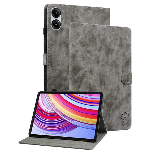 For Xiaomi Redmi Pad Pro / Redmi Pad Pro 5G / Poco Pad Case Cute Tiger Imprinted PU Leather Stand Tablet Cover