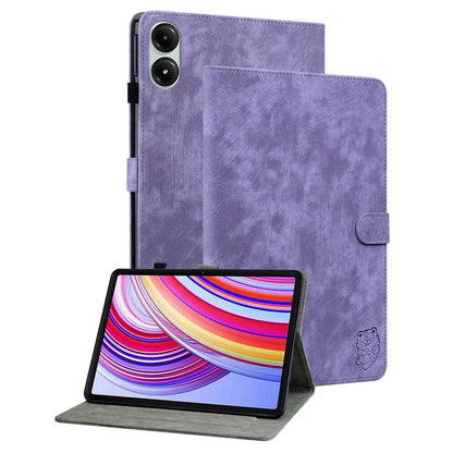 For Xiaomi Redmi Pad Pro / Redmi Pad Pro 5G / Poco Pad Case Cute Tiger Imprinted PU Leather Stand Tablet Cover