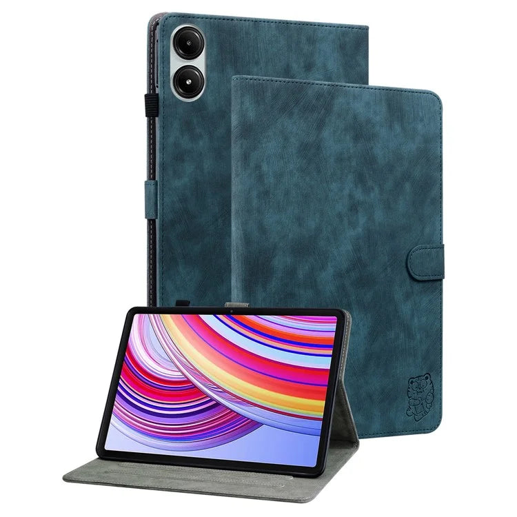 For Xiaomi Redmi Pad Pro / Redmi Pad Pro 5G / Poco Pad Case Cute Tiger Imprinted PU Leather Stand Tablet Cover