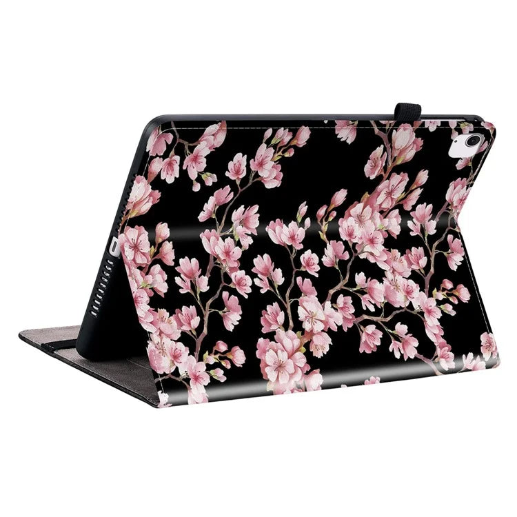 For iPad Air 11 (2024) Tablet Case Pattern PU Leather Stand Folio Tablet Cover with Card Holder