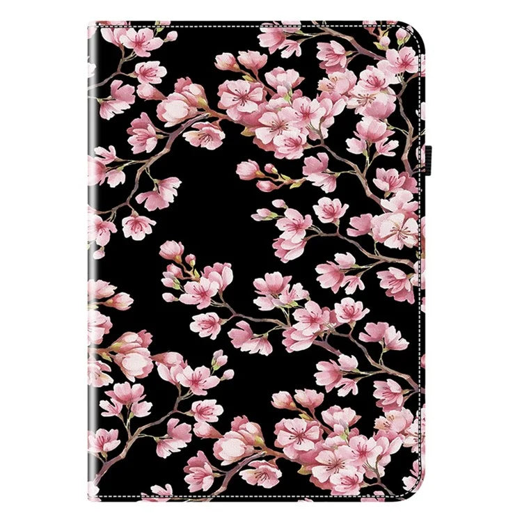 For iPad Air 11 (2024) Tablet Case Pattern PU Leather Stand Folio Tablet Cover with Card Holder