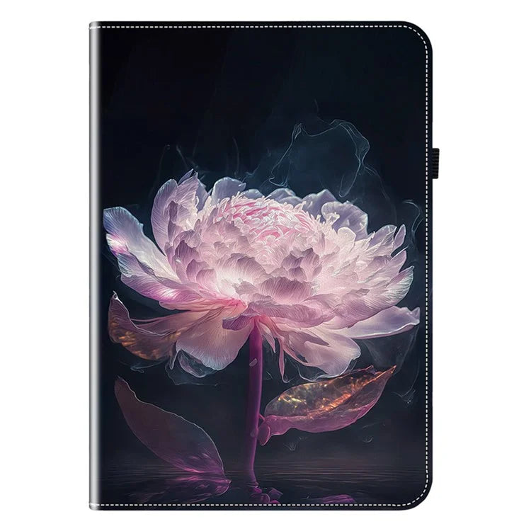 For iPad Air 11 (2024) Tablet Case Pattern PU Leather Stand Folio Tablet Cover with Card Holder