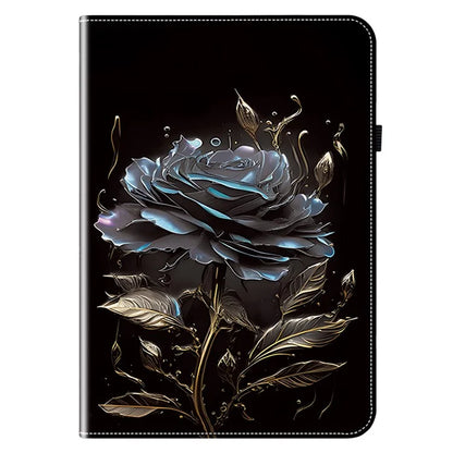 For iPad Pro 11 (2024) Case Stylish Pattern PU Leather Stand Tablet Cover with Card Slots