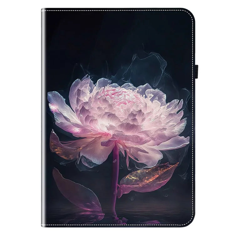 For iPad Pro 11 (2024) Case Stylish Pattern PU Leather Stand Tablet Cover with Card Slots