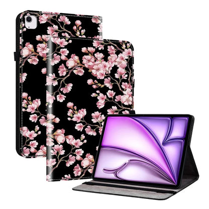 For iPad Air 13 (2024) Stand Case Pattern Print PU Leather Folio Tablet Cover with Card Holder