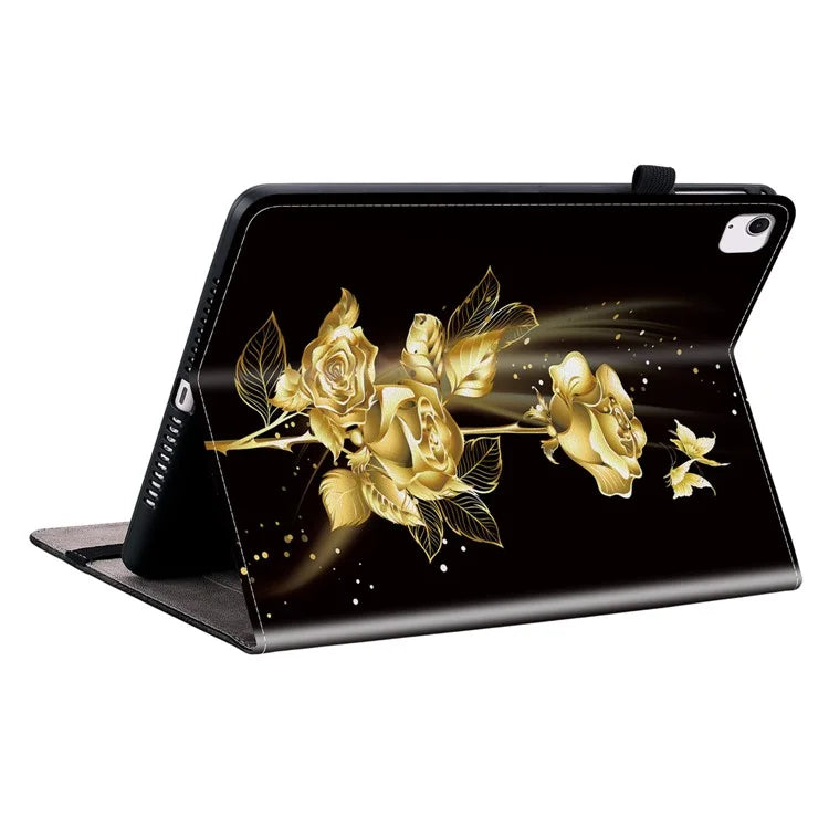 For iPad Air 13 (2024) Stand Case Pattern Print PU Leather Folio Tablet Cover with Card Holder