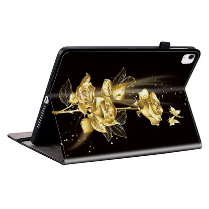 For iPad Air 13 (2024) Stand Case Pattern Print PU Leather Folio Tablet Cover with Card Holder