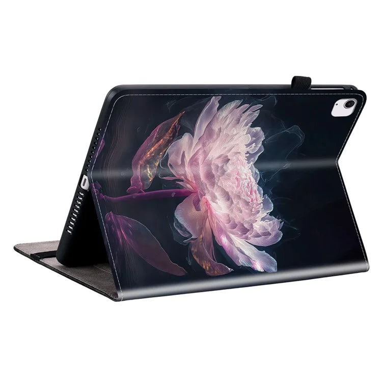 For iPad Air 13 (2024) Stand Case Pattern Print PU Leather Folio Tablet Cover with Card Holder