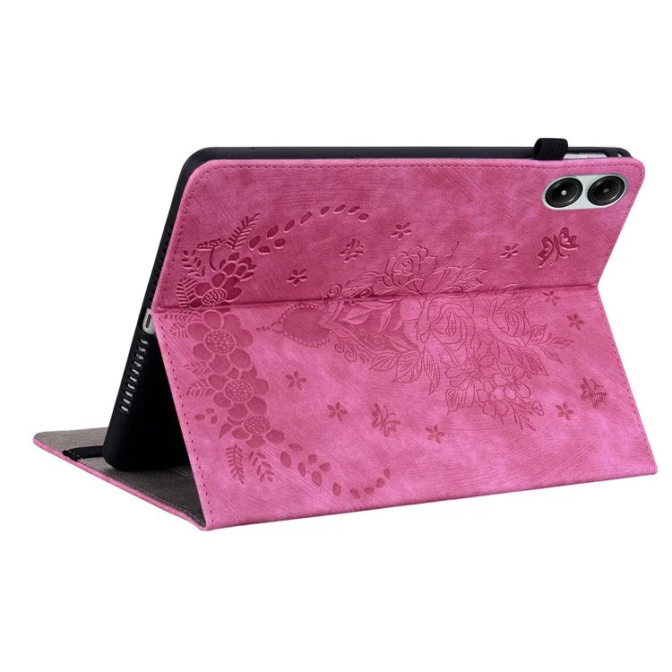 For Xiaomi Redmi Pad Pro / Redmi Pad Pro 5G / Poco Pad Case Rose Flower Leather Protective Cover with Card Holder