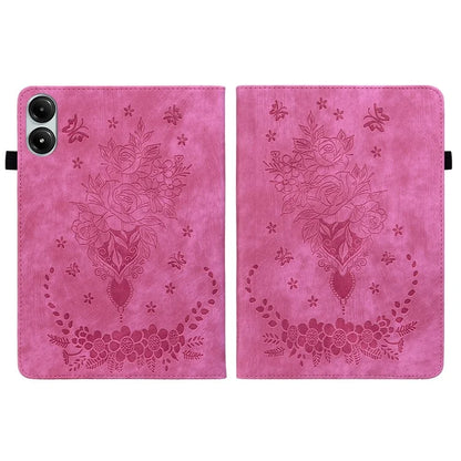 For Xiaomi Redmi Pad Pro / Redmi Pad Pro 5G / Poco Pad Case Rose Flower Leather Protective Cover with Card Holder