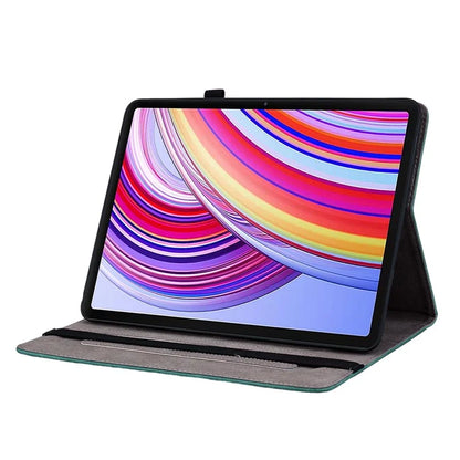 For Xiaomi Redmi Pad Pro / Redmi Pad Pro 5G / Poco Pad Case Rose Flower Leather Protective Cover with Card Holder