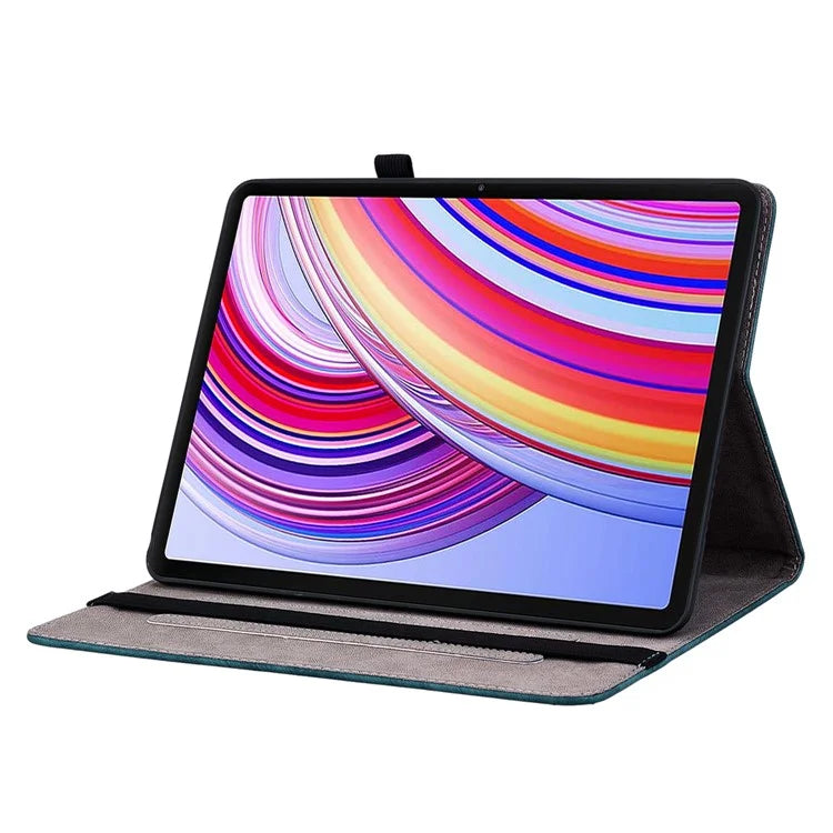 For Xiaomi Redmi Pad Pro / Redmi Pad Pro 5G / Poco Pad Case Rose Flower Leather Protective Cover with Card Holder