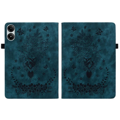 For Xiaomi Redmi Pad Pro / Redmi Pad Pro 5G / Poco Pad Case Rose Flower Leather Protective Cover with Card Holder