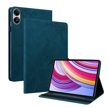 For Xiaomi Redmi Pad Pro / Redmi Pad Pro 5G / Poco Pad Protective Cover PU Leather Butterfly Flower Stand Tablet Case
