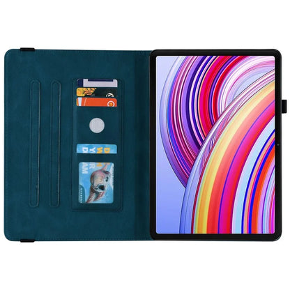 For Xiaomi Redmi Pad Pro / Redmi Pad Pro 5G / Poco Pad Protective Cover PU Leather Butterfly Flower Stand Tablet Case