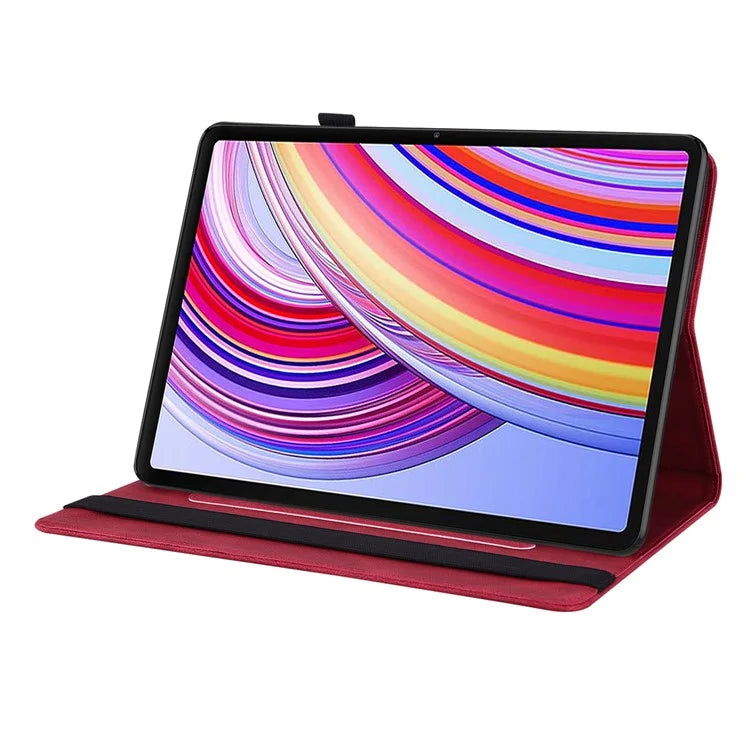 For Xiaomi Redmi Pad Pro / Redmi Pad Pro 5G / Poco Pad Protective Cover PU Leather Butterfly Flower Stand Tablet Case