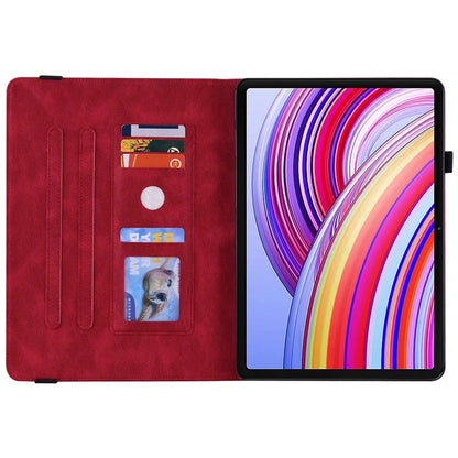 For Xiaomi Redmi Pad Pro / Redmi Pad Pro 5G / Poco Pad Protective Cover PU Leather Butterfly Flower Stand Tablet Case
