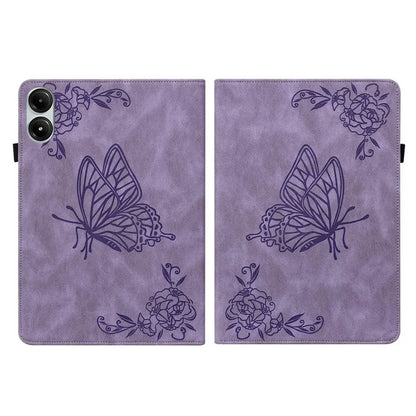 For Xiaomi Redmi Pad Pro / Redmi Pad Pro 5G / Poco Pad Protective Cover PU Leather Butterfly Flower Stand Tablet Case