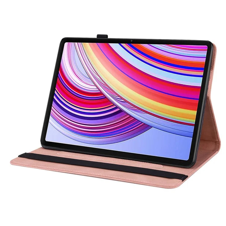 For Xiaomi Redmi Pad Pro / Redmi Pad Pro 5G / Poco Pad Protective Cover PU Leather Butterfly Flower Stand Tablet Case