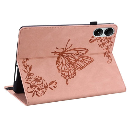 For Xiaomi Redmi Pad Pro / Redmi Pad Pro 5G / Poco Pad Protective Cover PU Leather Butterfly Flower Stand Tablet Case