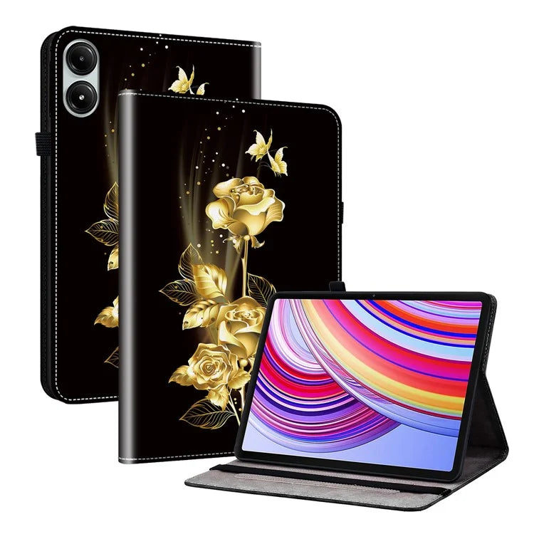 For Xiaomi Redmi Pad Pro / Redmi Pad Pro 5G / Poco Pad Case with Card Slots PU Leather Stand Tablet Cover