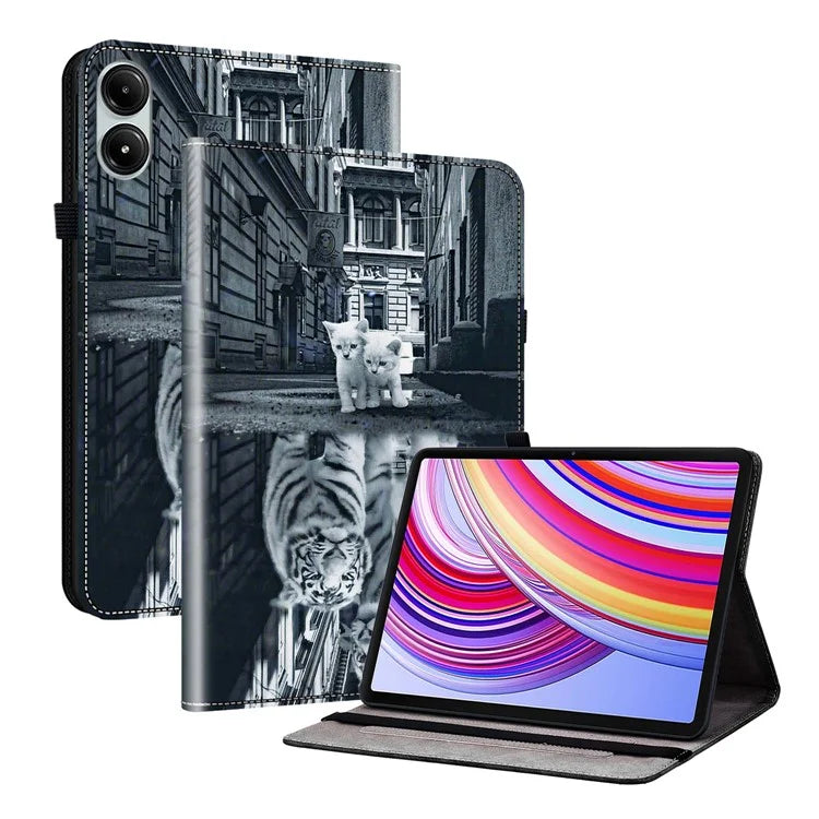 For Xiaomi Redmi Pad Pro / Redmi Pad Pro 5G / Poco Pad Case with Card Slots PU Leather Stand Tablet Cover