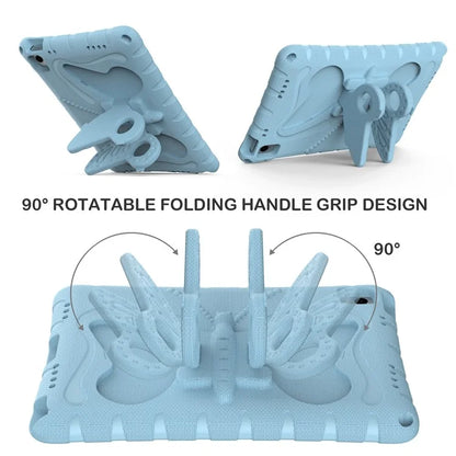 For Samsung Galaxy Tab A9+ Case Butterfly Kickstand EVA Tablet Cover with Shoulder Strap
