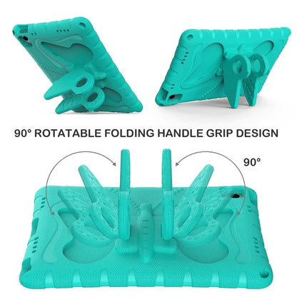 For Samsung Galaxy Tab A9+ Case Butterfly Kickstand EVA Tablet Cover with Shoulder Strap