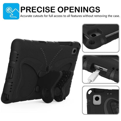 For Samsung Galaxy Tab A9+ Case Butterfly Kickstand EVA Tablet Cover with Shoulder Strap