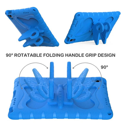 For Samsung Galaxy Tab A9+ Case Butterfly Kickstand EVA Tablet Cover with Shoulder Strap